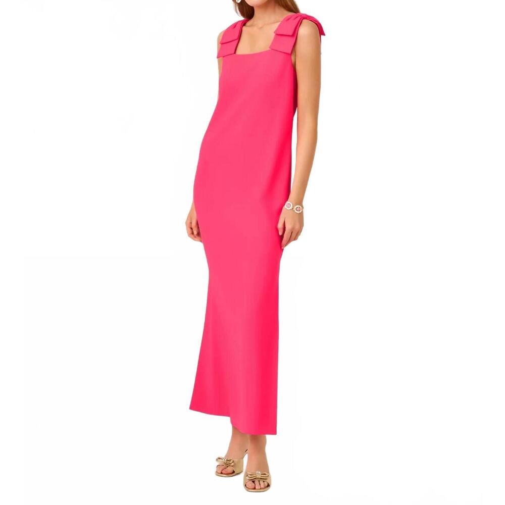 NEW LILLY PULITZER bernice maxi dress in lipstick pink
